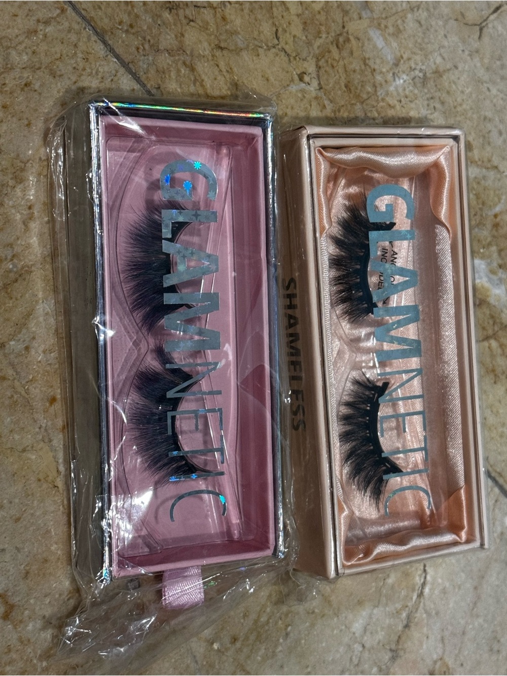 Glamnetic Faux Mink Lashes - Pink & Rose Gold Styles